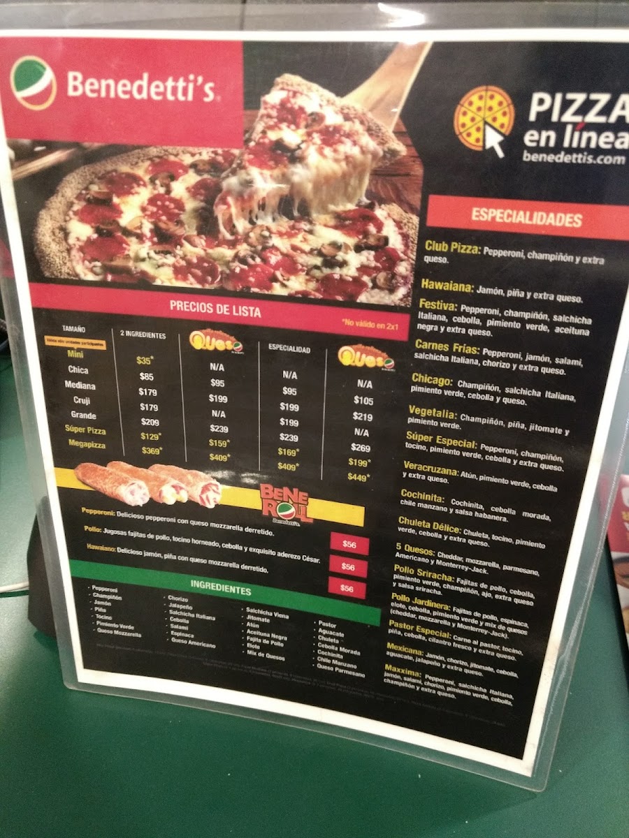 Benedettis Pizza Rojo Gómez Menu Photo 5