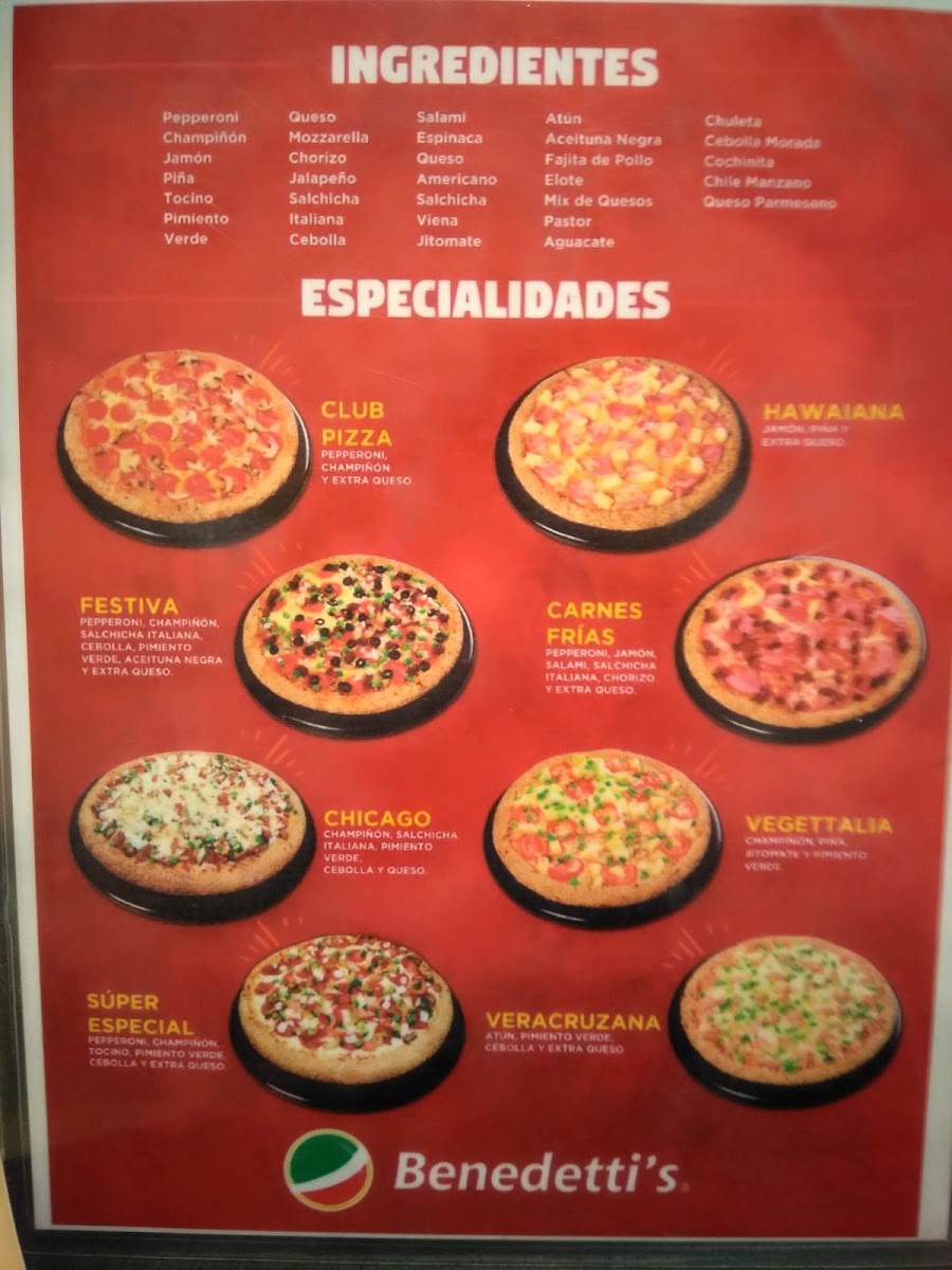 Benedettis Pizza Rojo Gómez Menu Photo 7