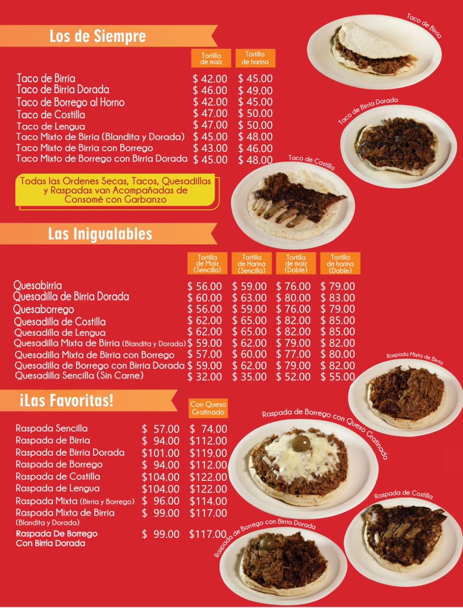 Birriería La Escondida De Don Álvaro Lugo Menu Photo 2