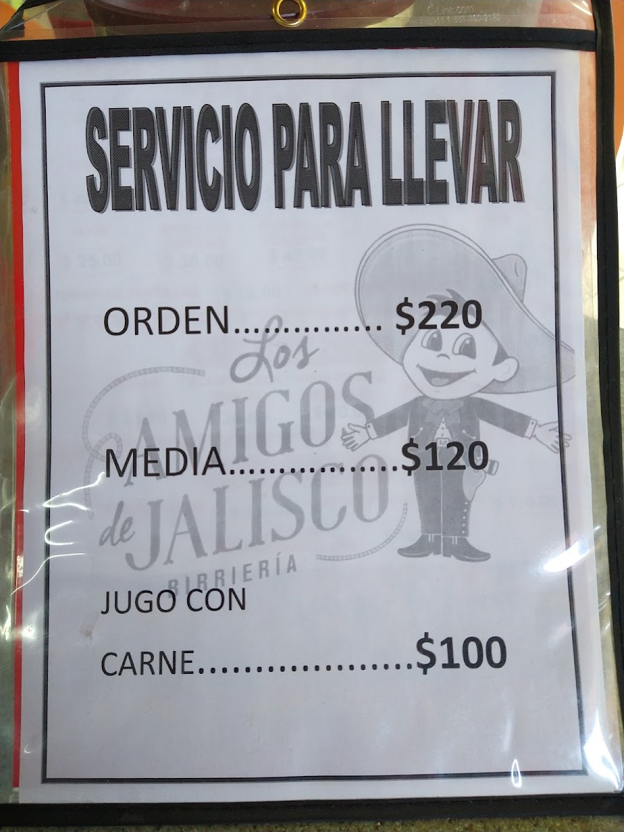 Birrieria Los Amigos De Jalisco - Prohogar Menu Photo 7