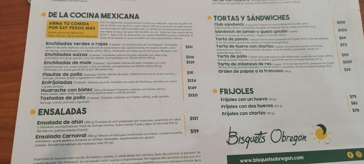 Bisquets Obregón - Unidad Morelia Las Américas Menu Photo 7