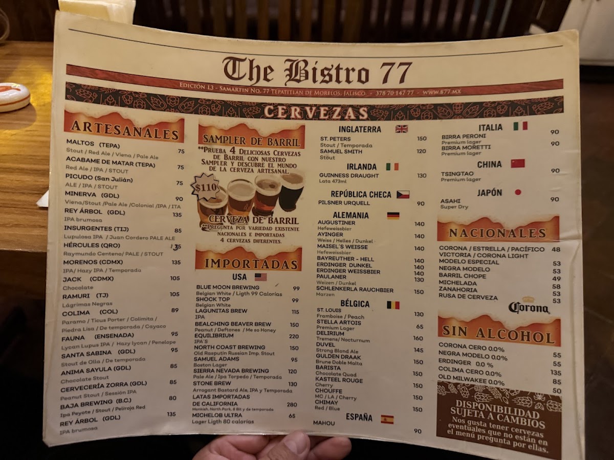 Bistro 77 Menu Photo 5