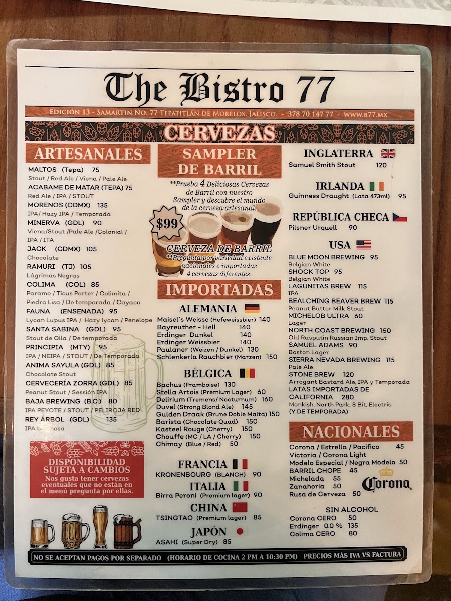 Bistro 77 Menu Photo 6