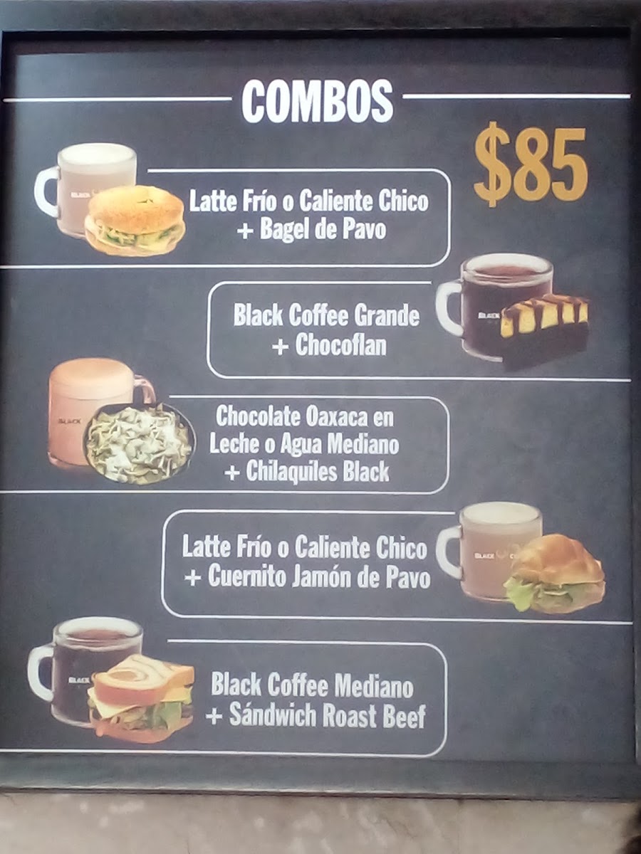 Black Coffee Gallery Tepeyac Menu