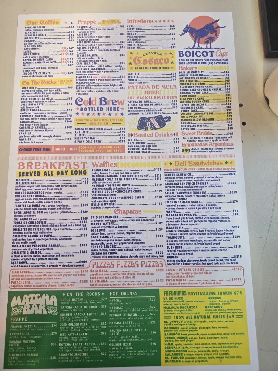 Boicot Café Polanco Menu Photo 2