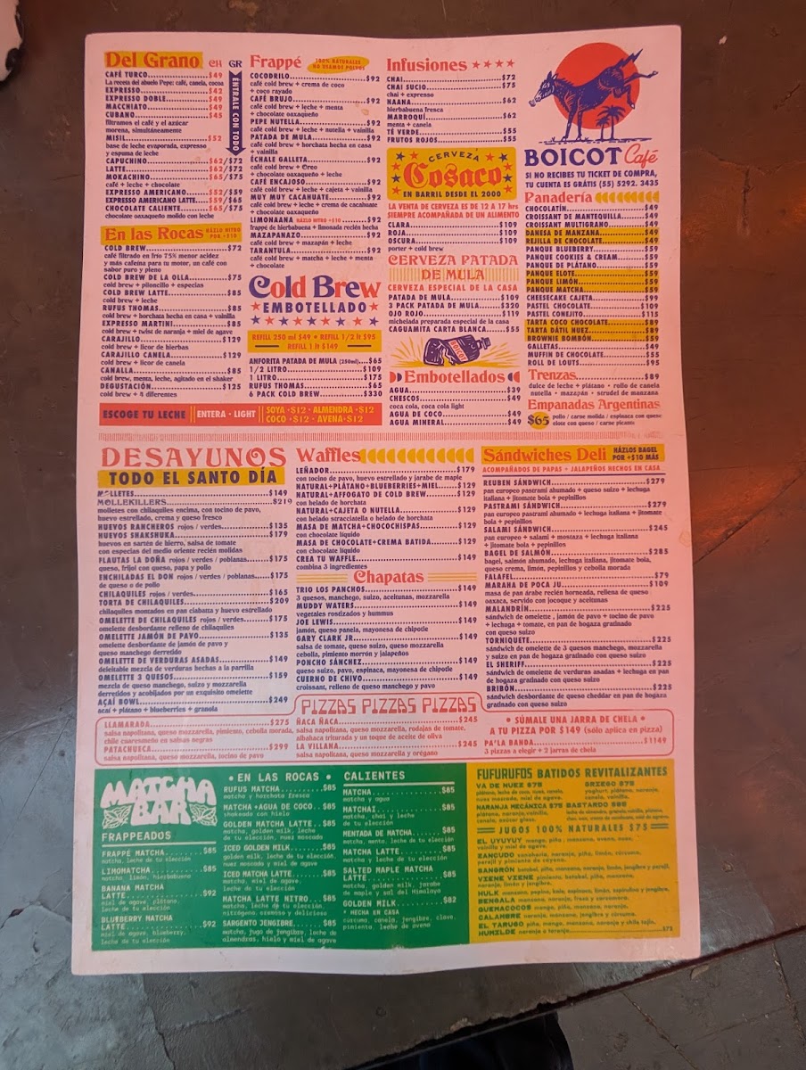 Boicot Café Polanco Menu Photo 6