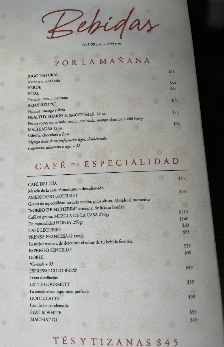 Boulan Menu Photo 6