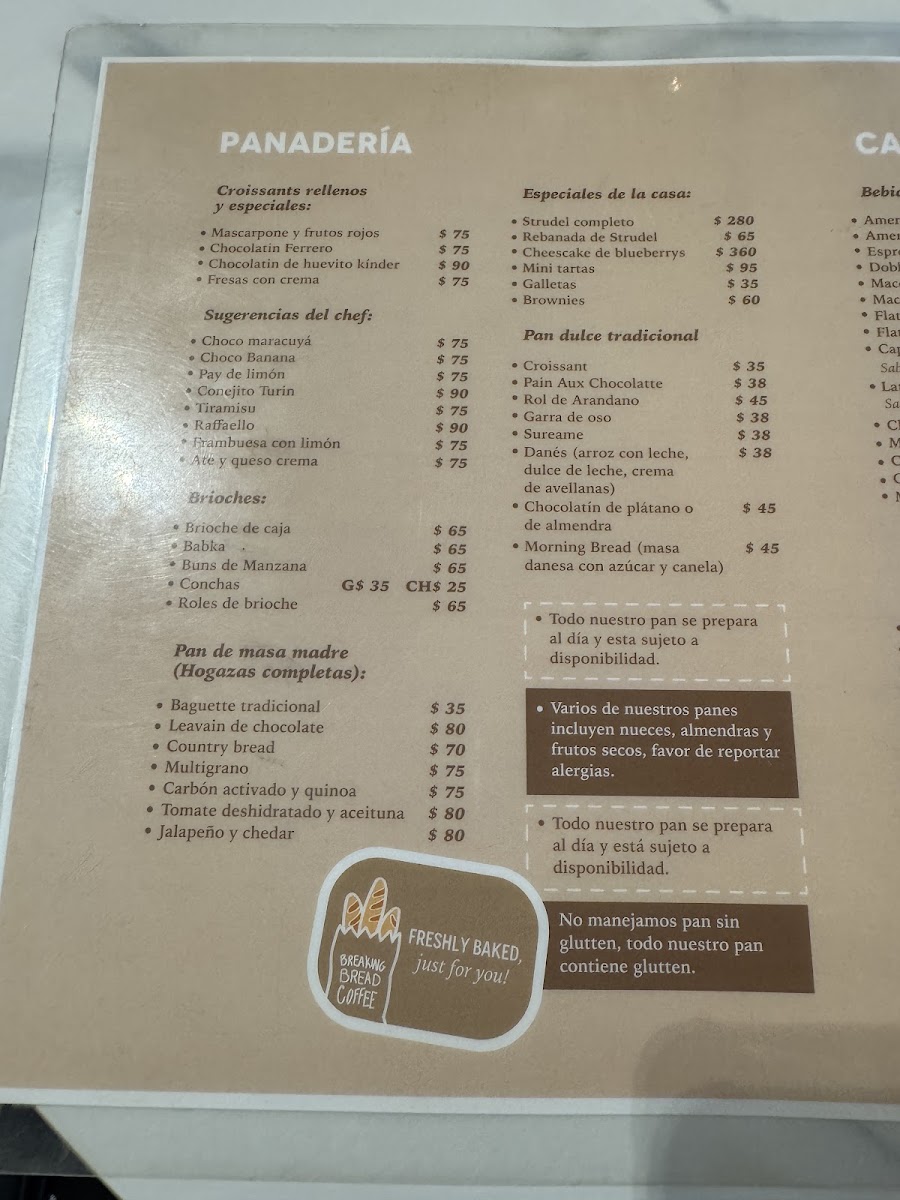 Breaking Bread Coffee Menu Photo 6