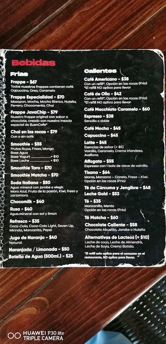Buen Café Puerto Vallarta Menu Photo 10