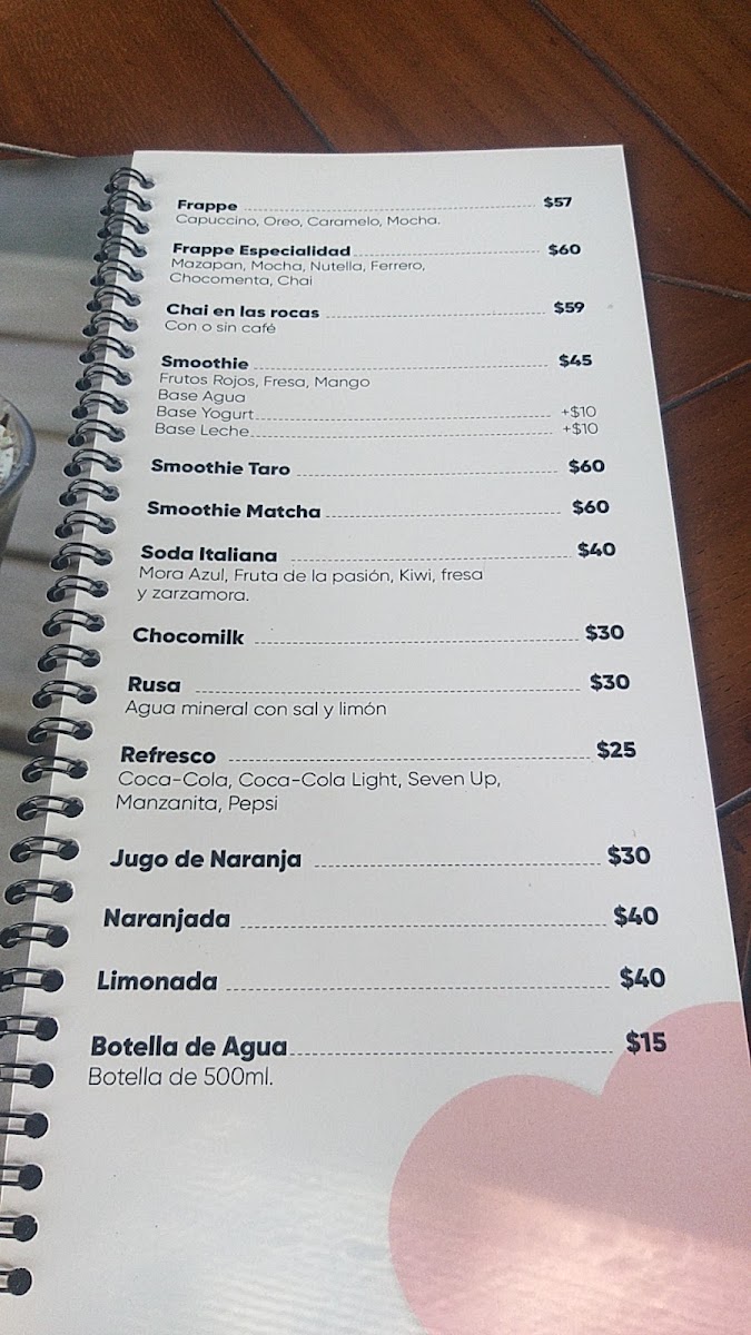 Buen Café Puerto Vallarta Menu Photo 3