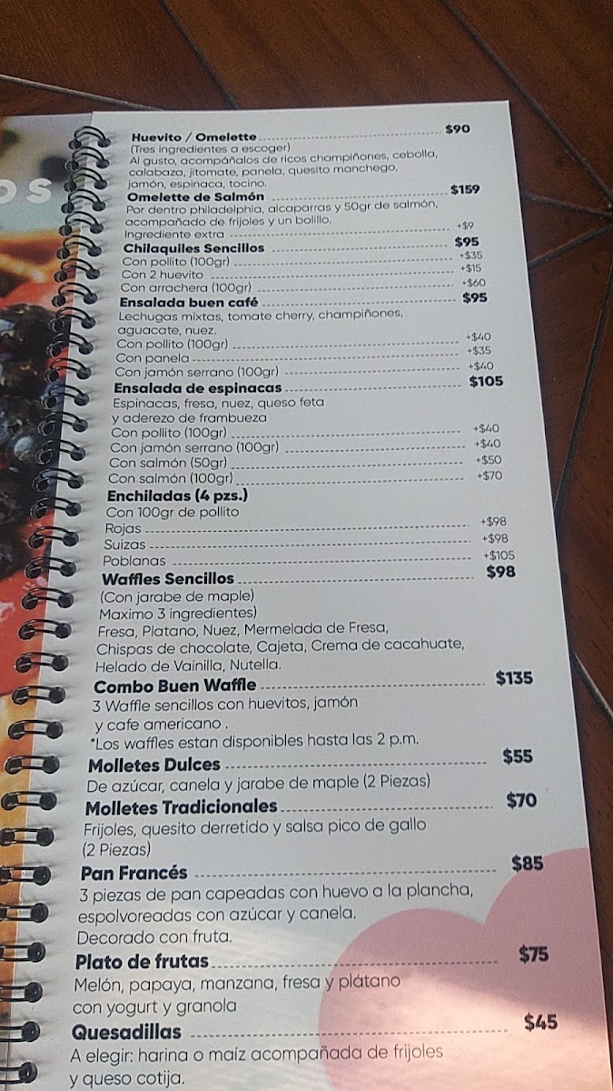 Buen Café Puerto Vallarta Menu Photo 5