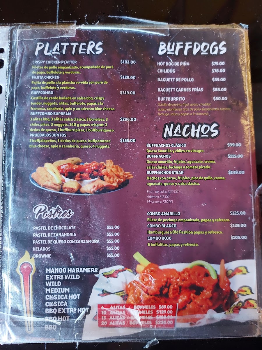 Buffalitas Menu Photo 2