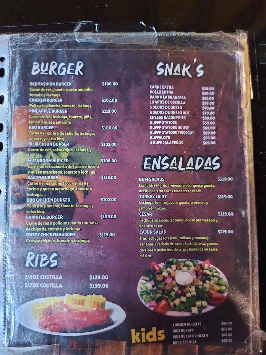 Buffalitas Menu Photo 3