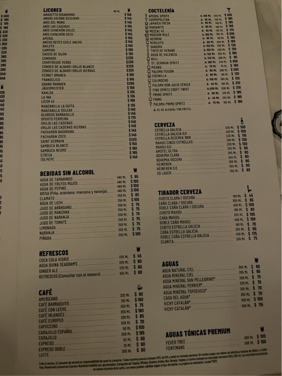 Bulla Condesa Menu Photo 2