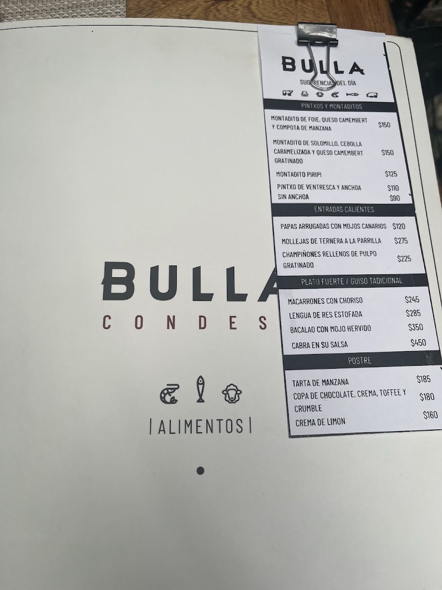 Bulla Condesa Menu Photo 7