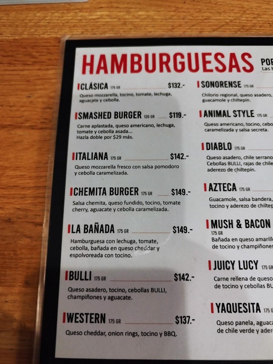 Bulli Burger Grill Menu Photo 2