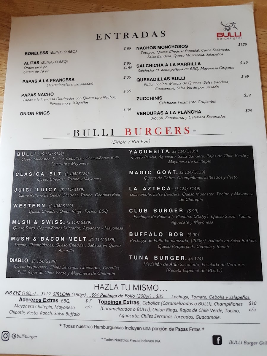 Bulli Burger Grill Menu Photo 5