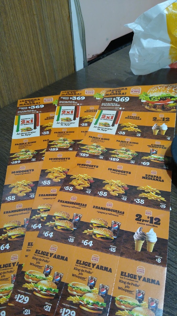 Burger King Diamante Menu Photo 8