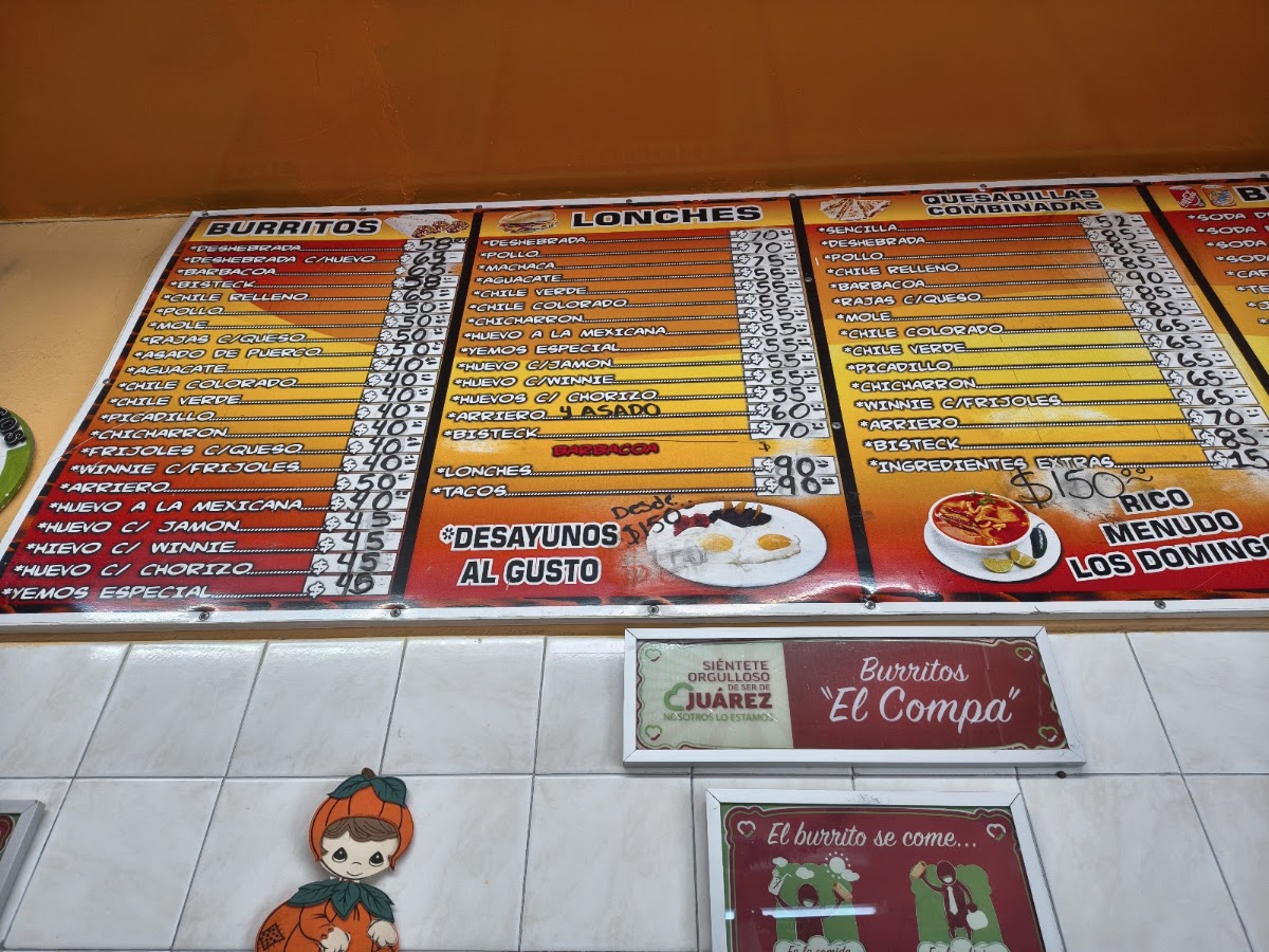 Burritos El Compa Menu Photo 3