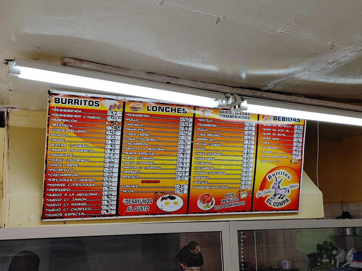 Burritos El Compa Menu Photo 5