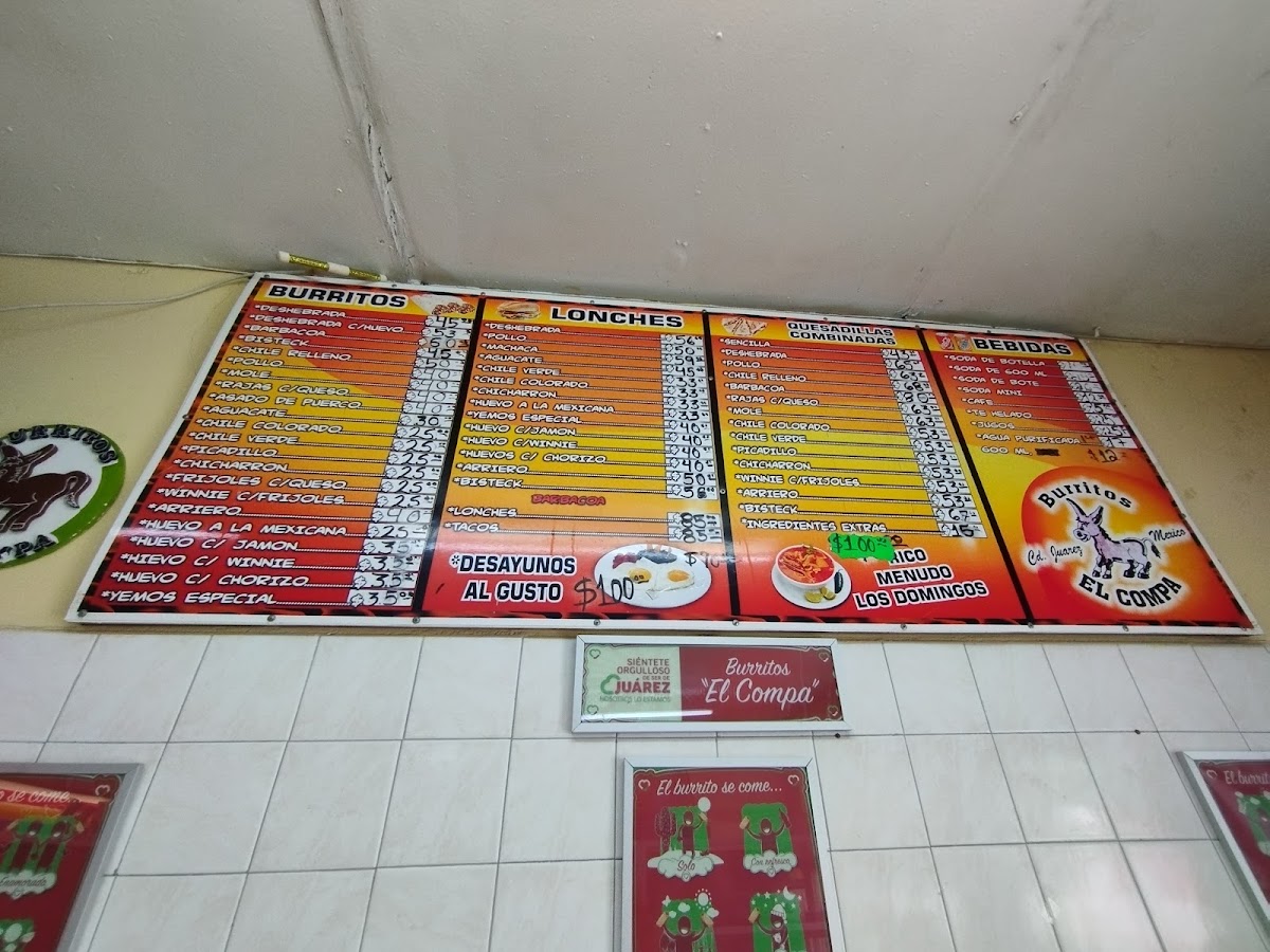 Burritos El Compa Menu Photo 6