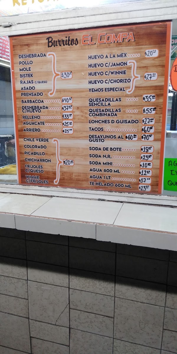 Burritos El Compa Menu Photo 8