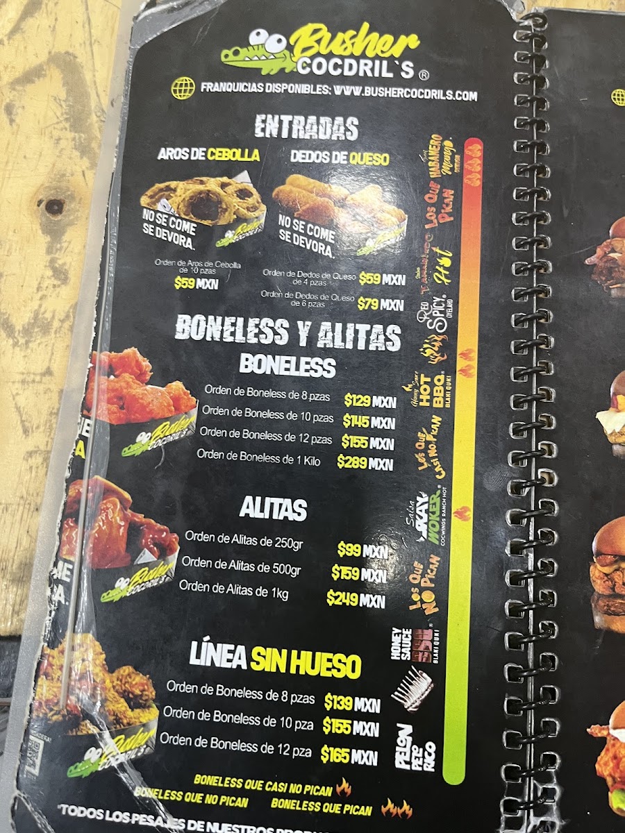 Busher Cocdril's Av. Pantitlán Menu Photo 2