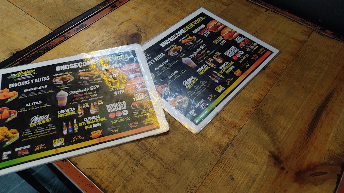 Busher Cocdril's Av. Pantitlán Menu Photo 6