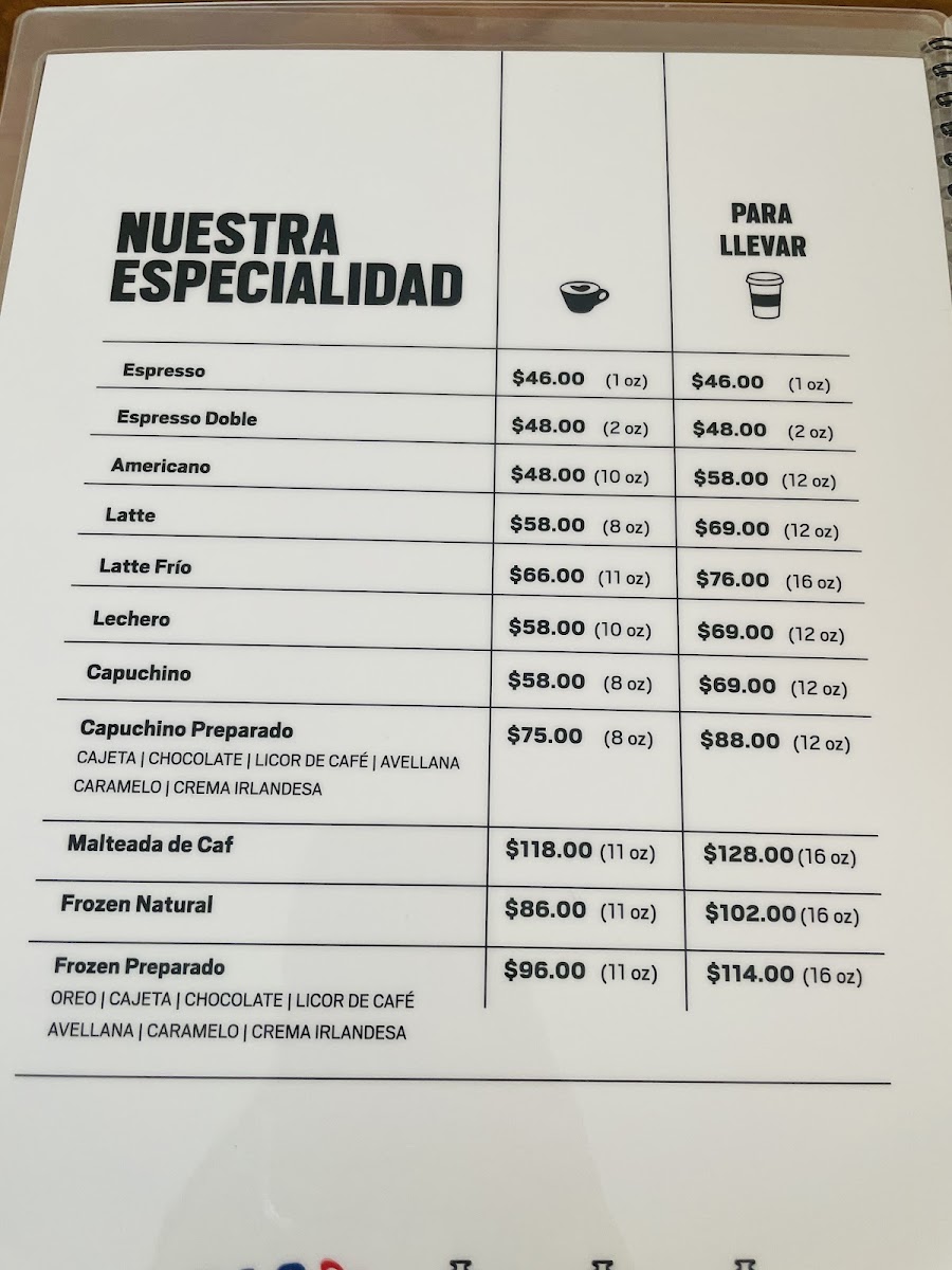 Cafe Andrade Suc.tampico Menu Photo 5