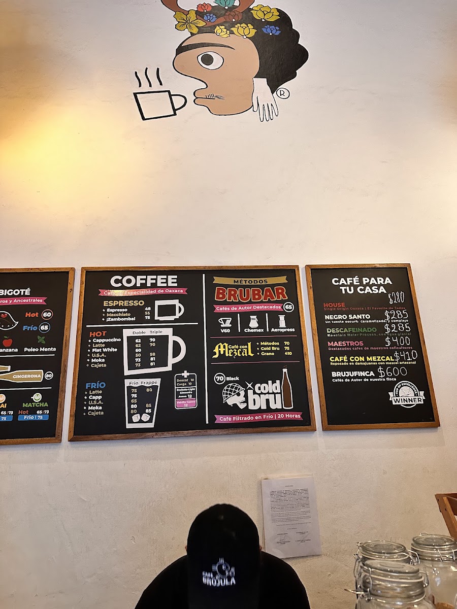 Café Brújula Alcalá Café De Especialidad De Oaxaca, México Menu