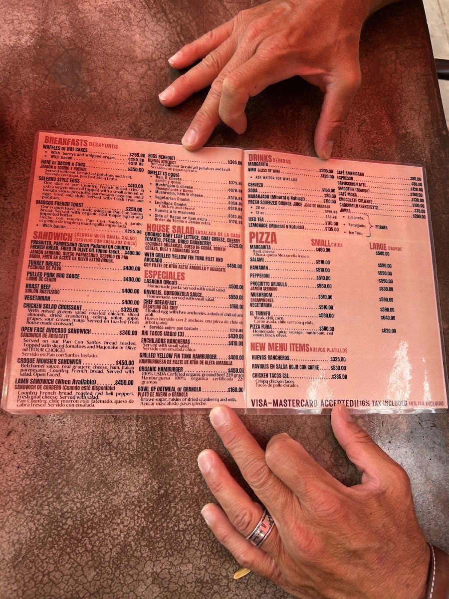 Cafe El Triunfo Menu Photo 2