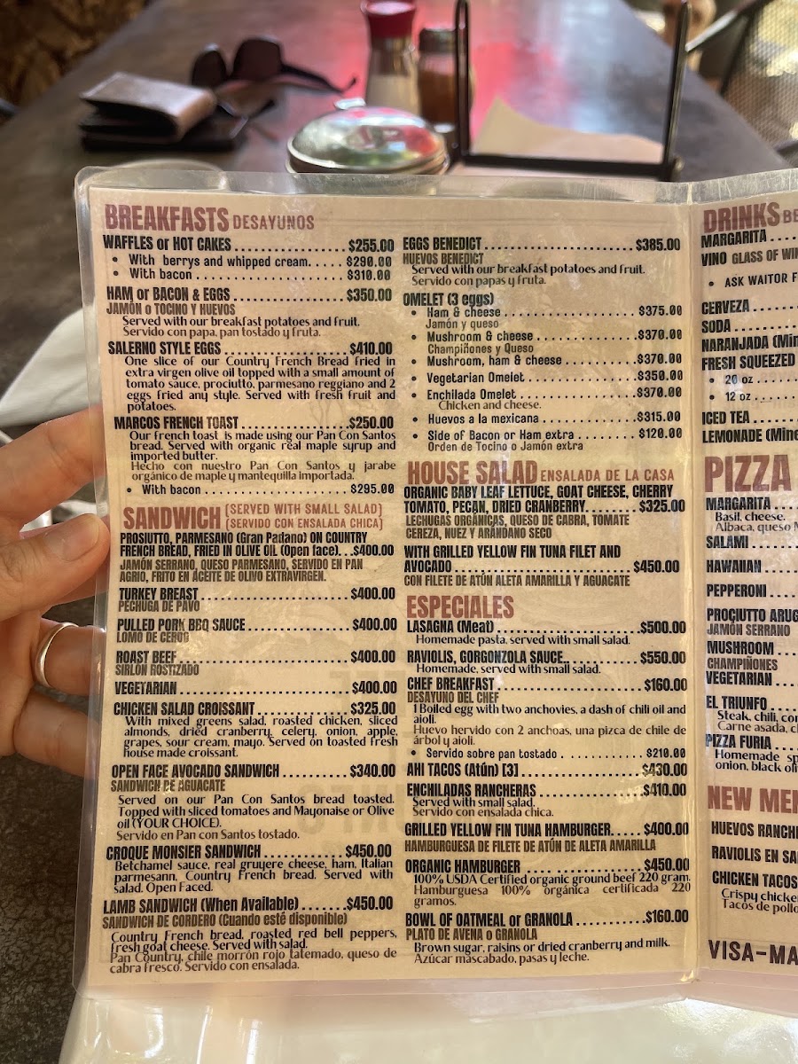 Cafe El Triunfo Menu Photo 3