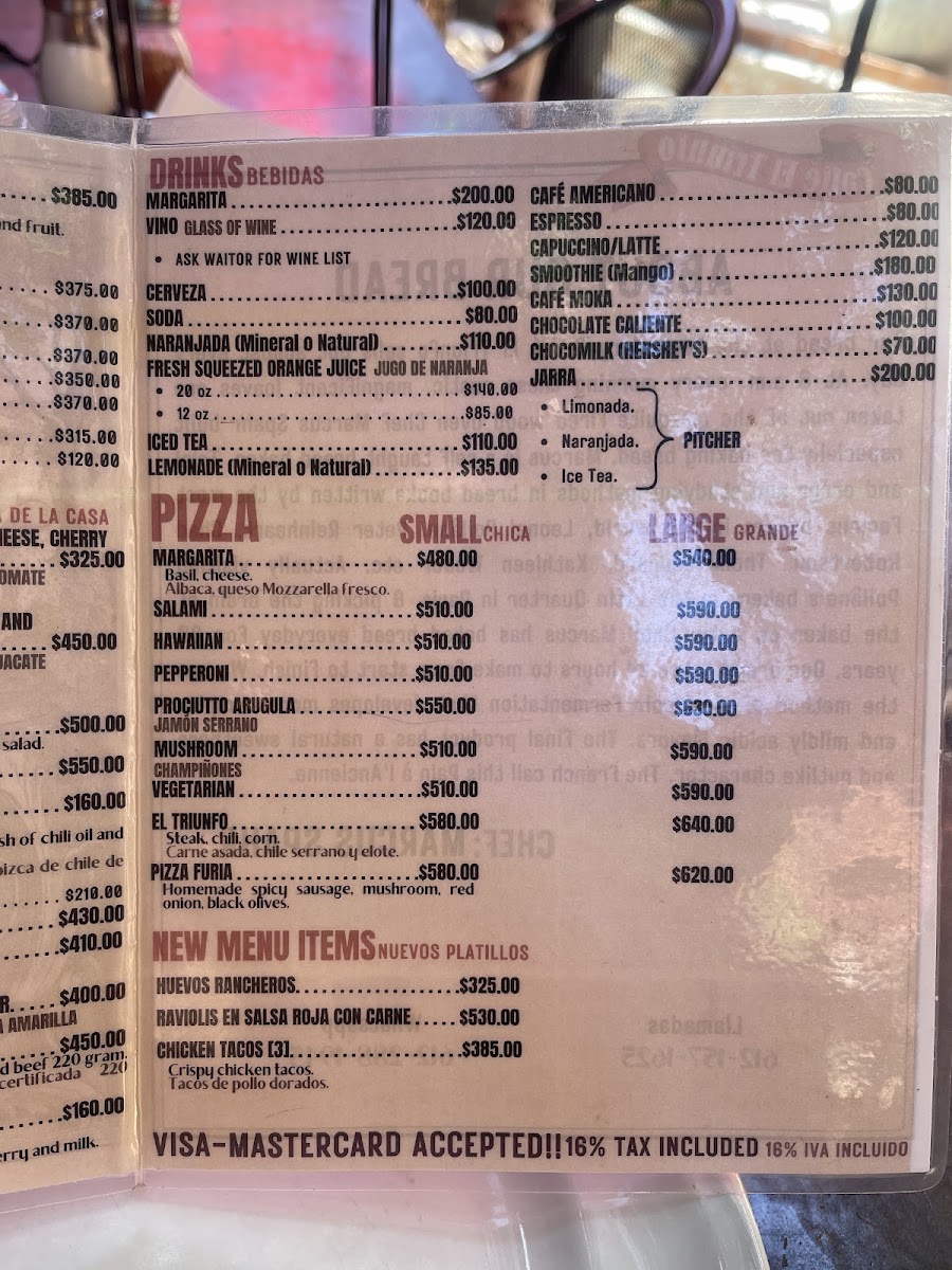 Cafe El Triunfo Menu Photo 4