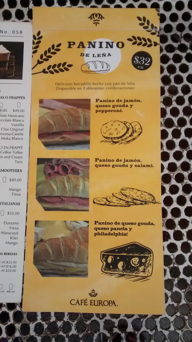 Cafe Europa Patio Menu Photo 5