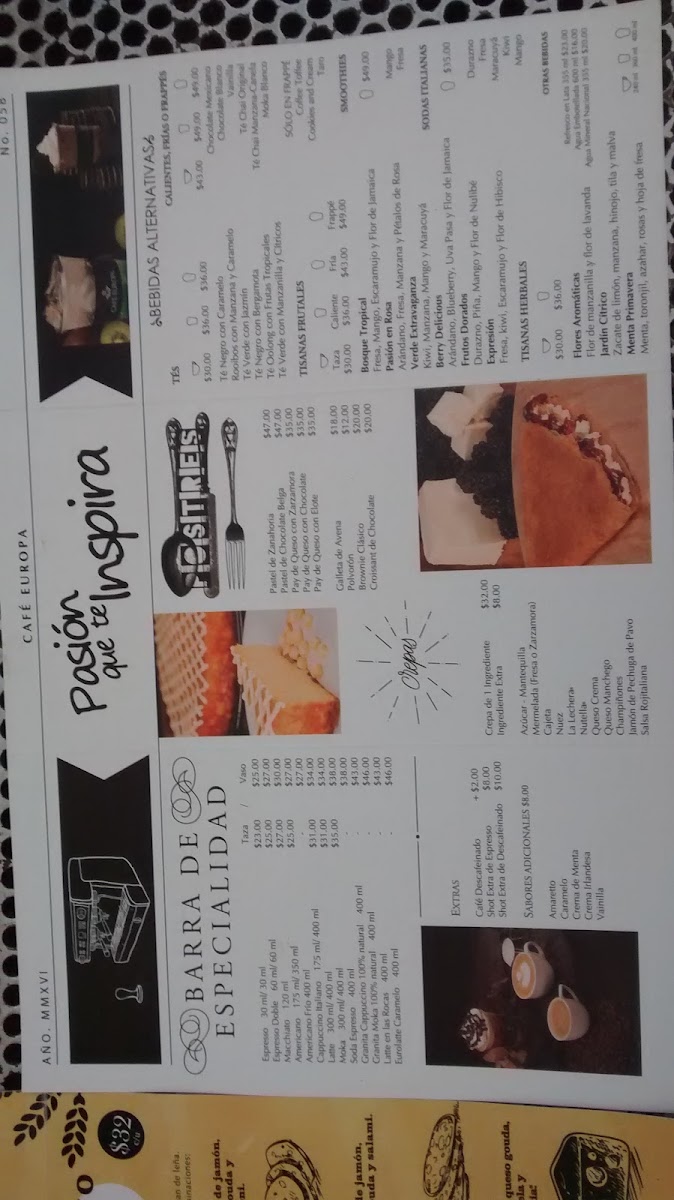 Cafe Europa Patio Menu Photo 6