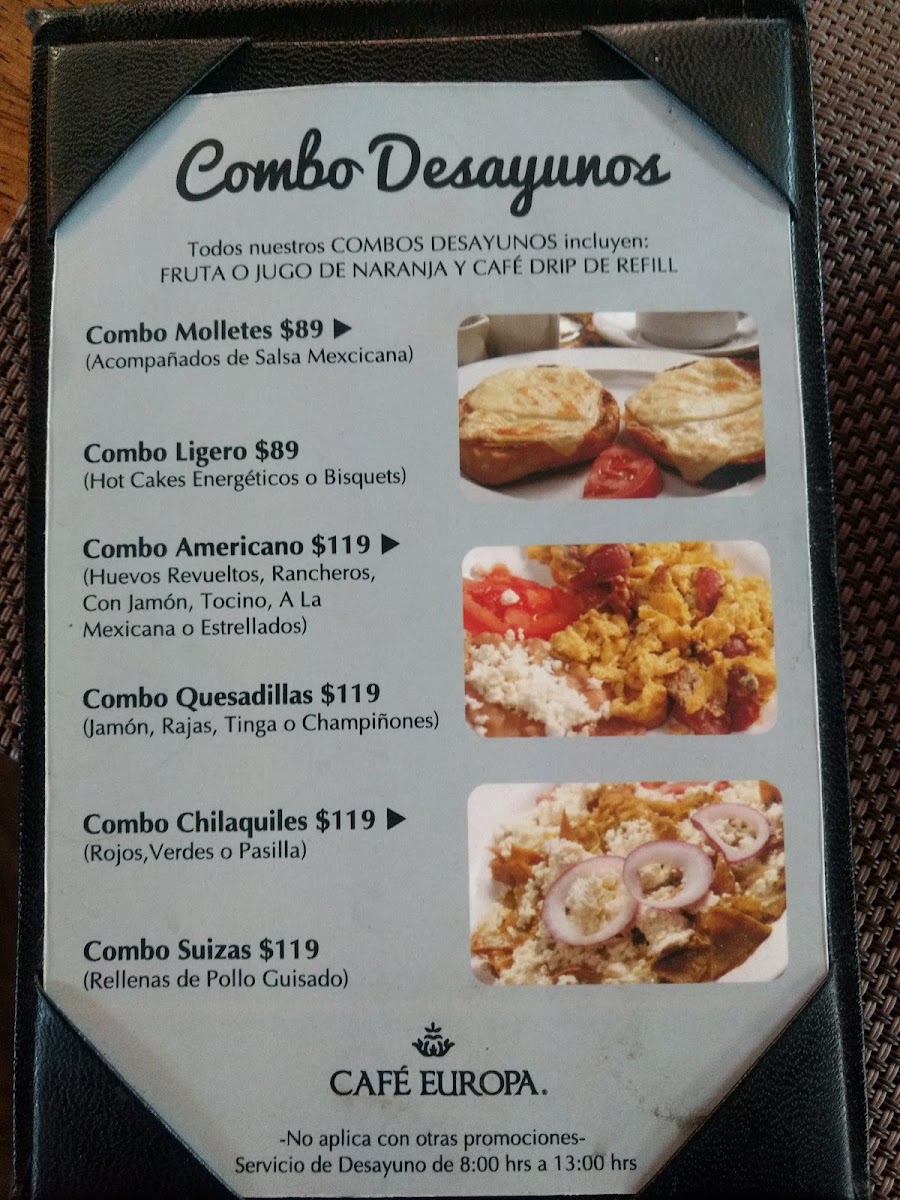 Cafe Europa Restaurante La Cabaña Menu Photo 8