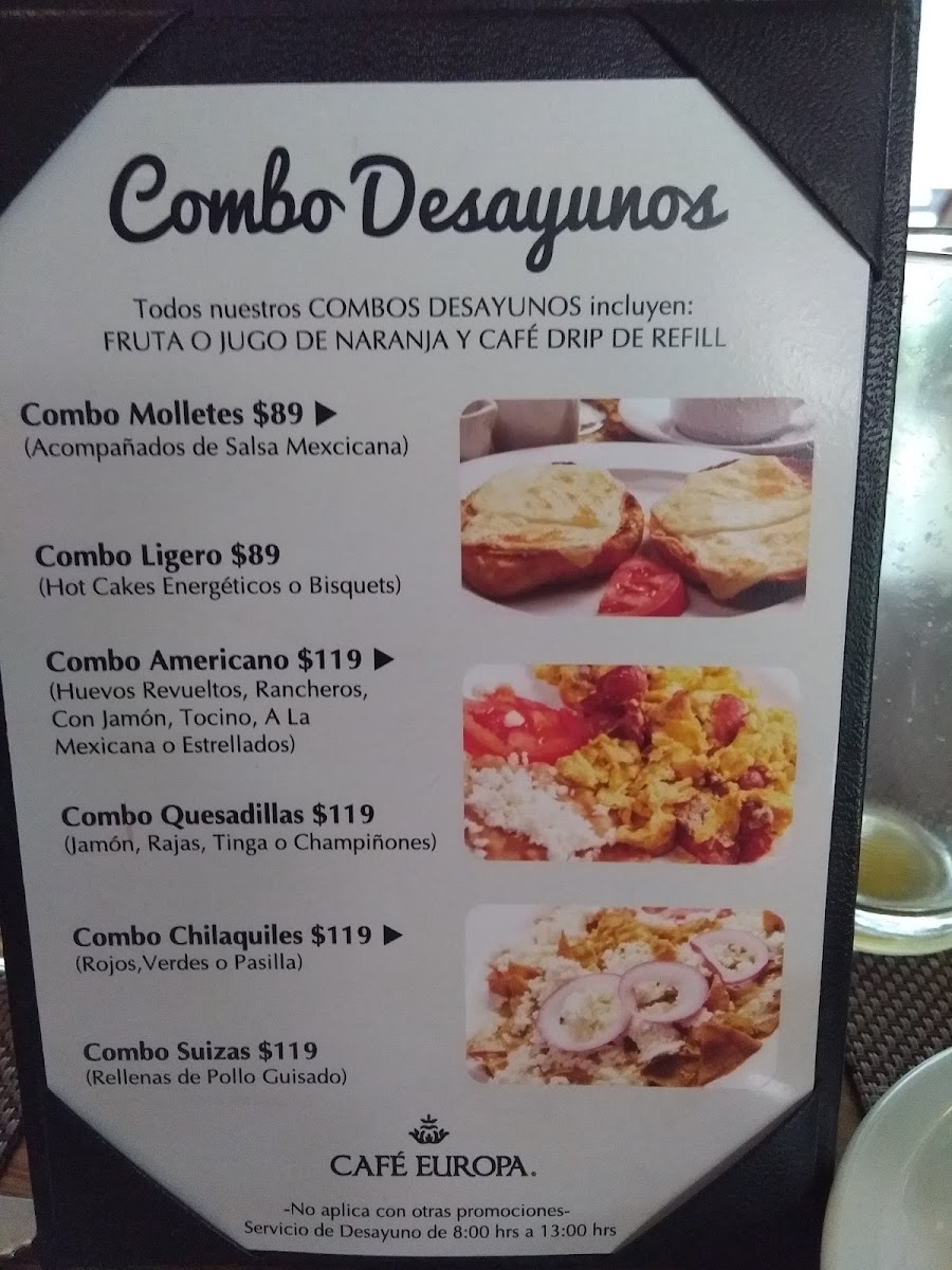 Cafe Europa Restaurante La Cabaña Menu Photo 9