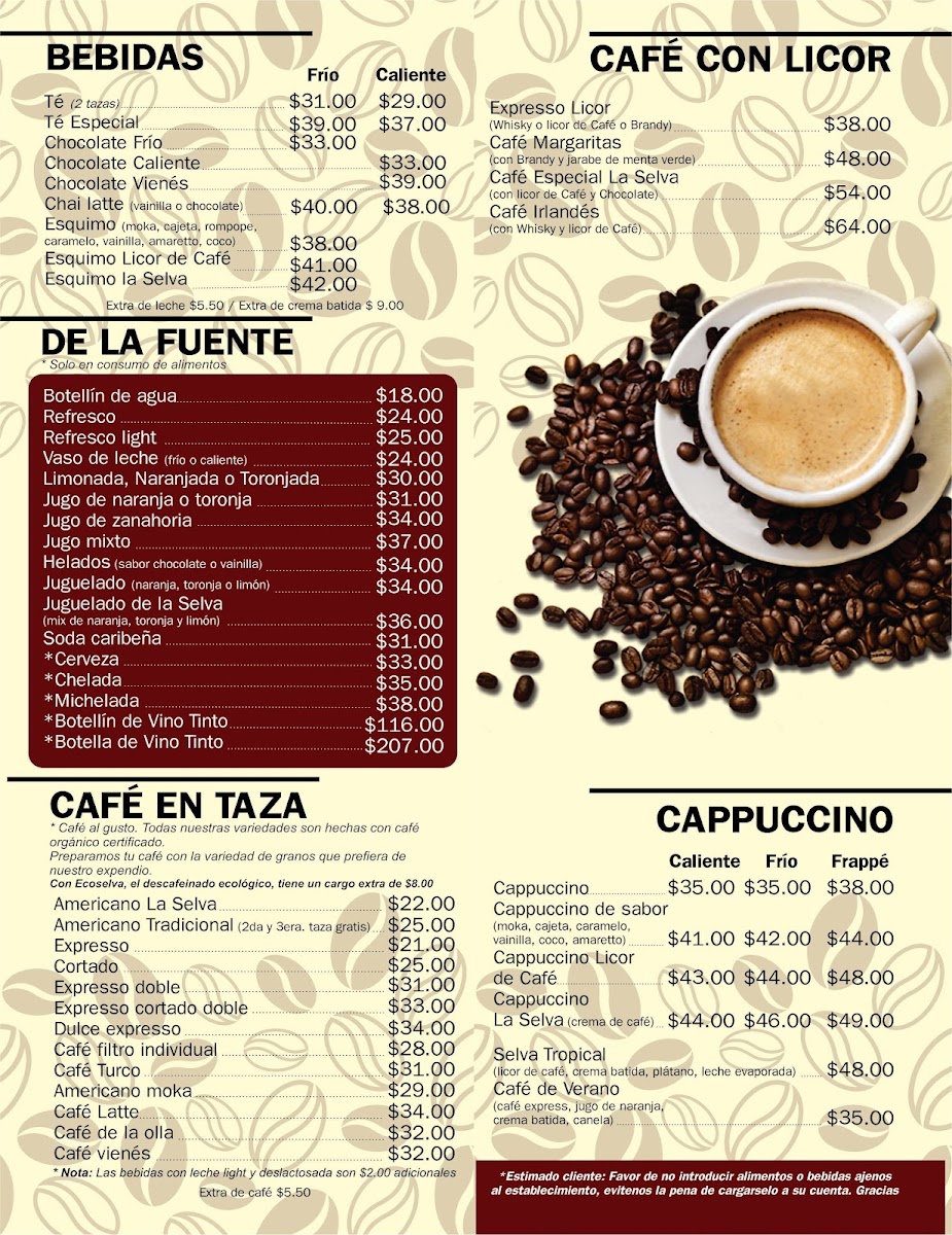 Café La Selva Menu Photo 2
