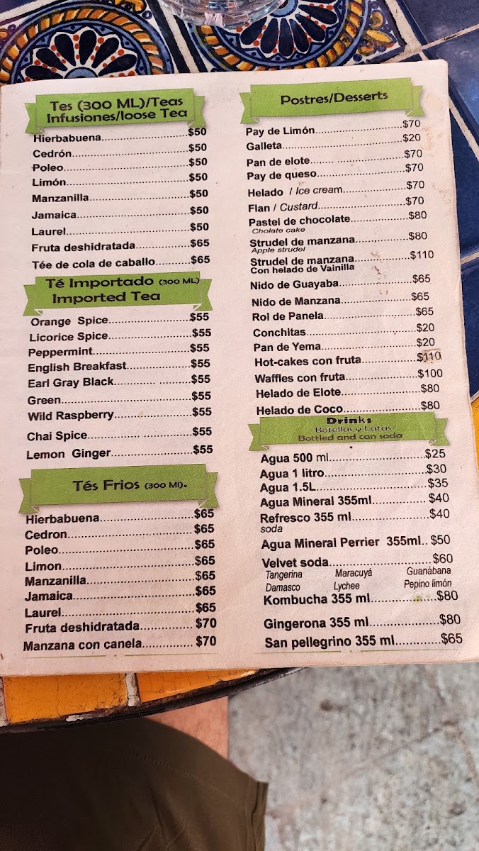 Cafe Los Cuiles Menu Photo 3