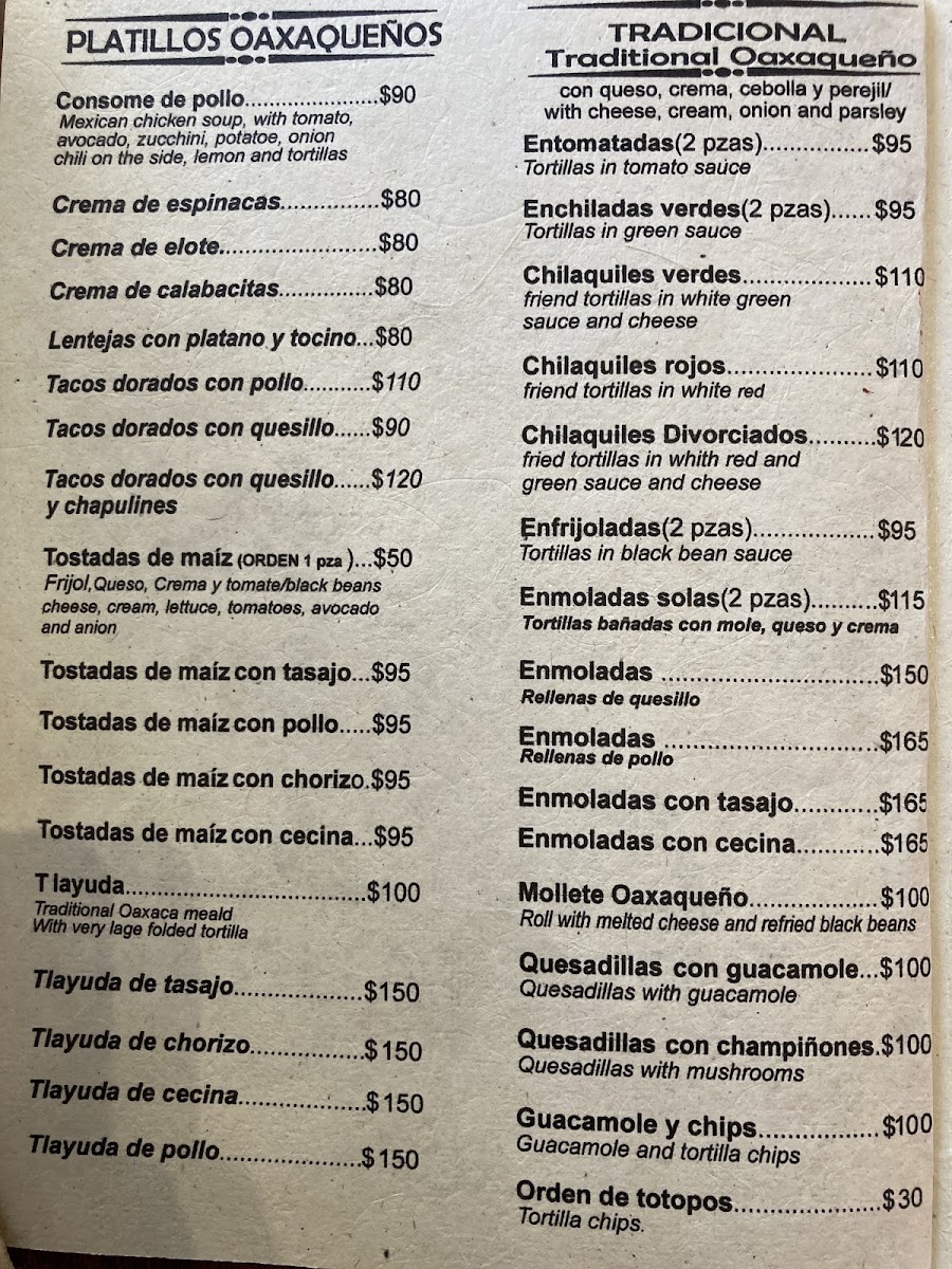 Cafe Los Cuiles Menu Photo 6