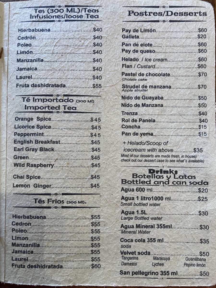 Cafe Los Cuiles Menu Photo 9