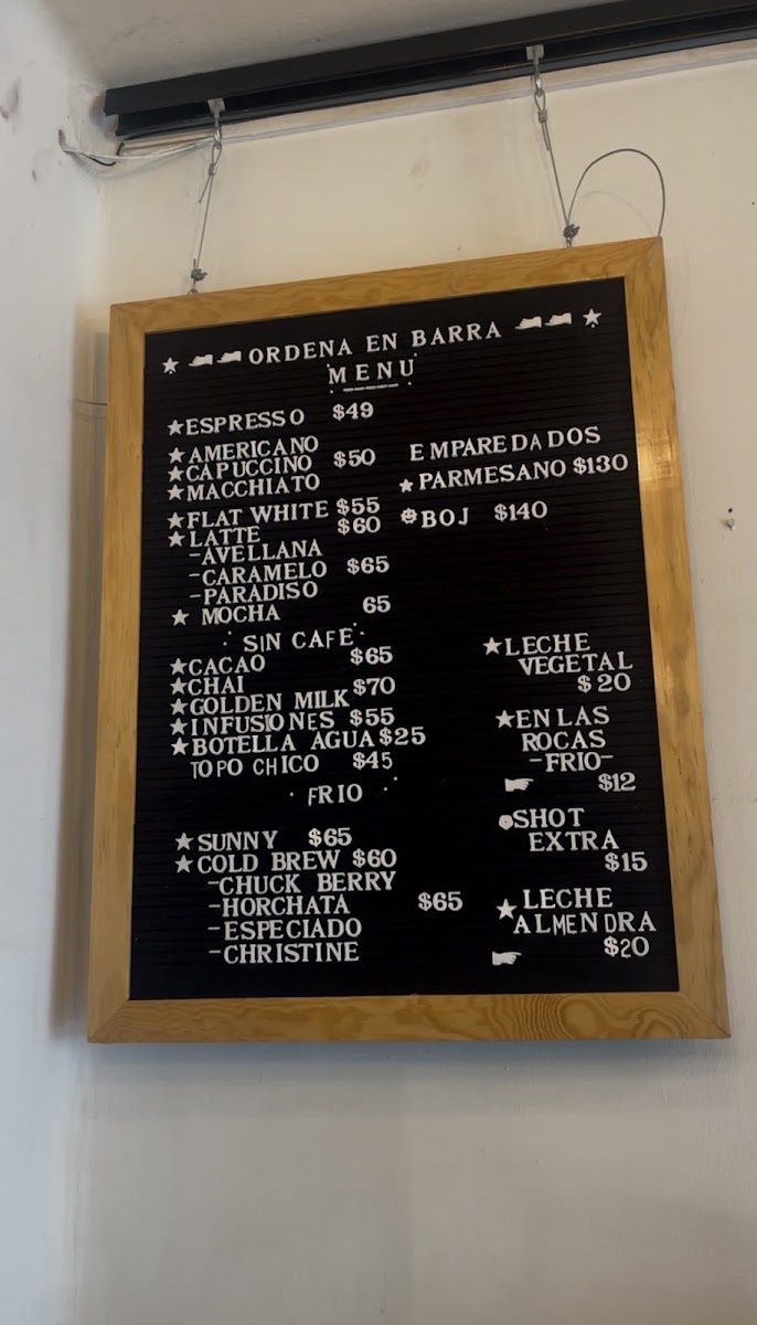 Café Memorias De Un Barista Menu Photo 2