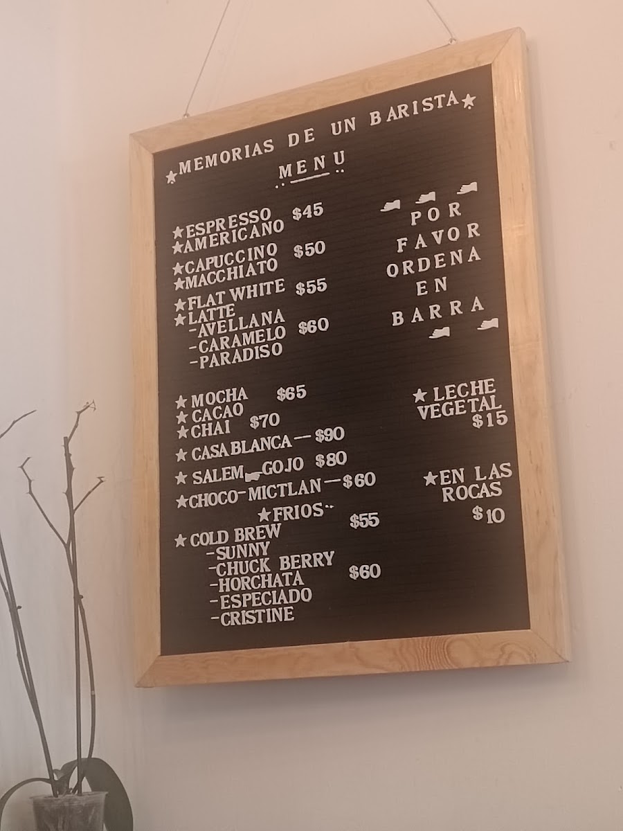 Café Memorias De Un Barista Menu Photo 9