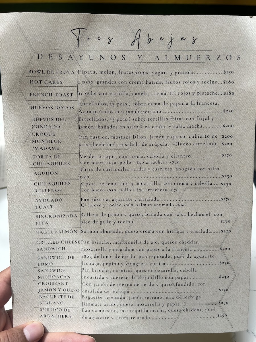 Cafe Tres Abejas Menu Photo 8
