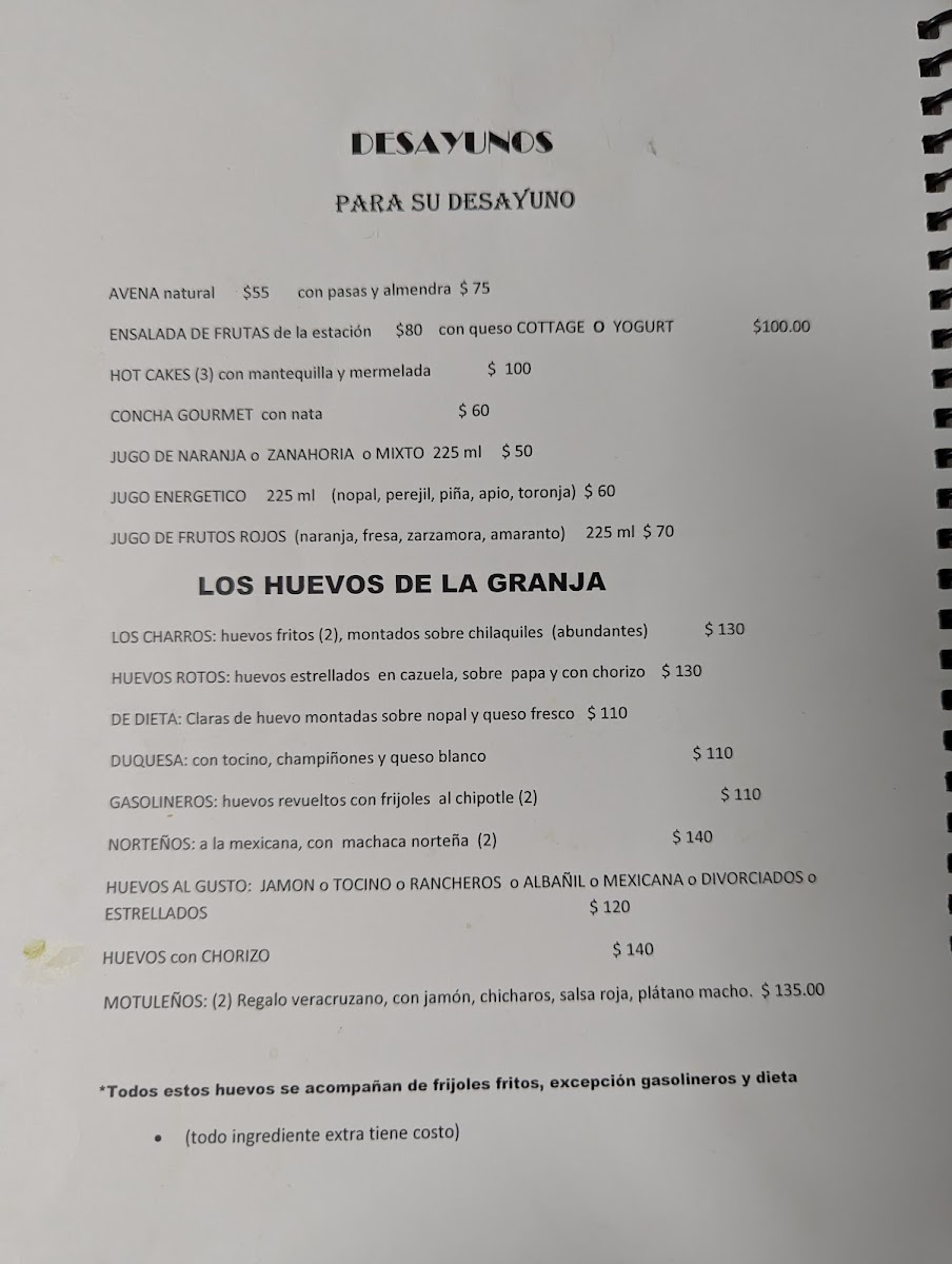Cafeteria La Duquesa Menu Photo 2