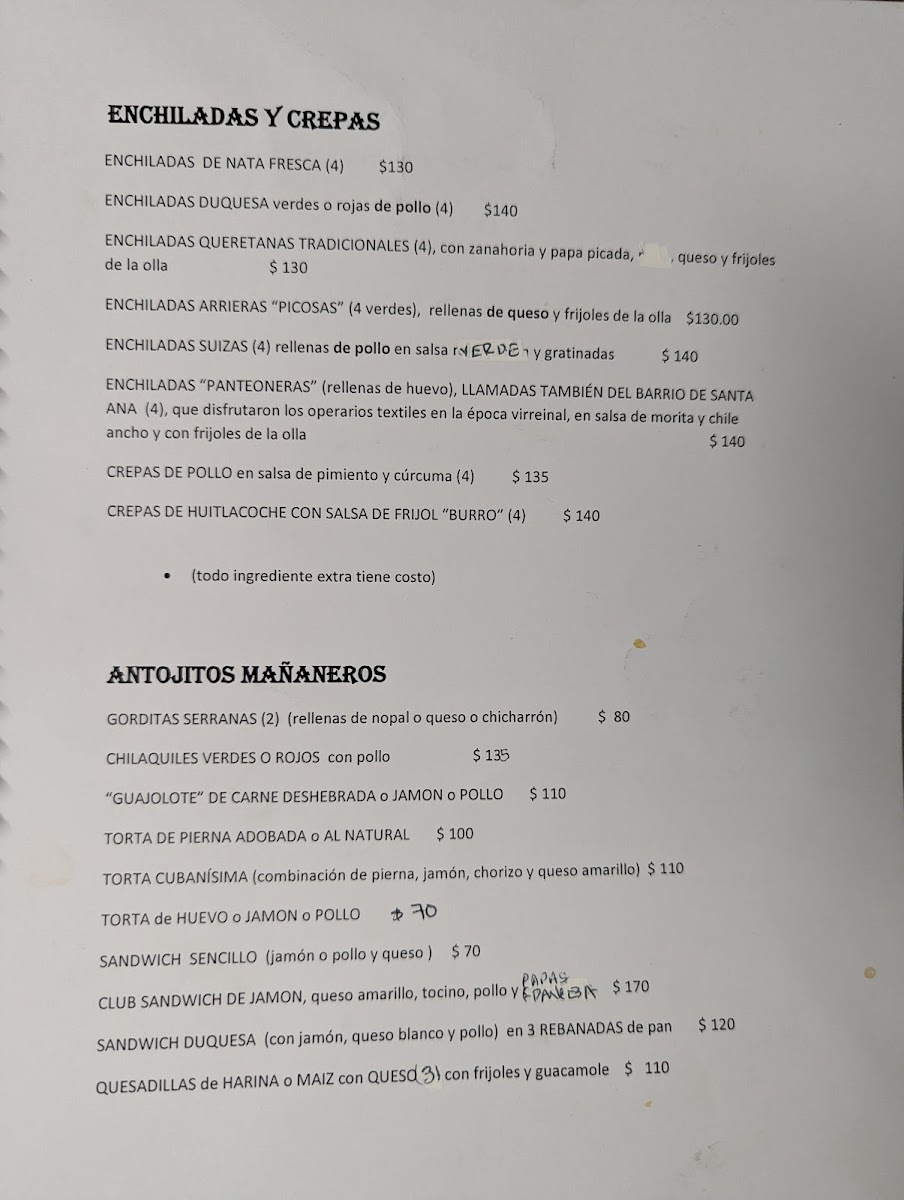 Cafeteria La Duquesa Menu Photo 3
