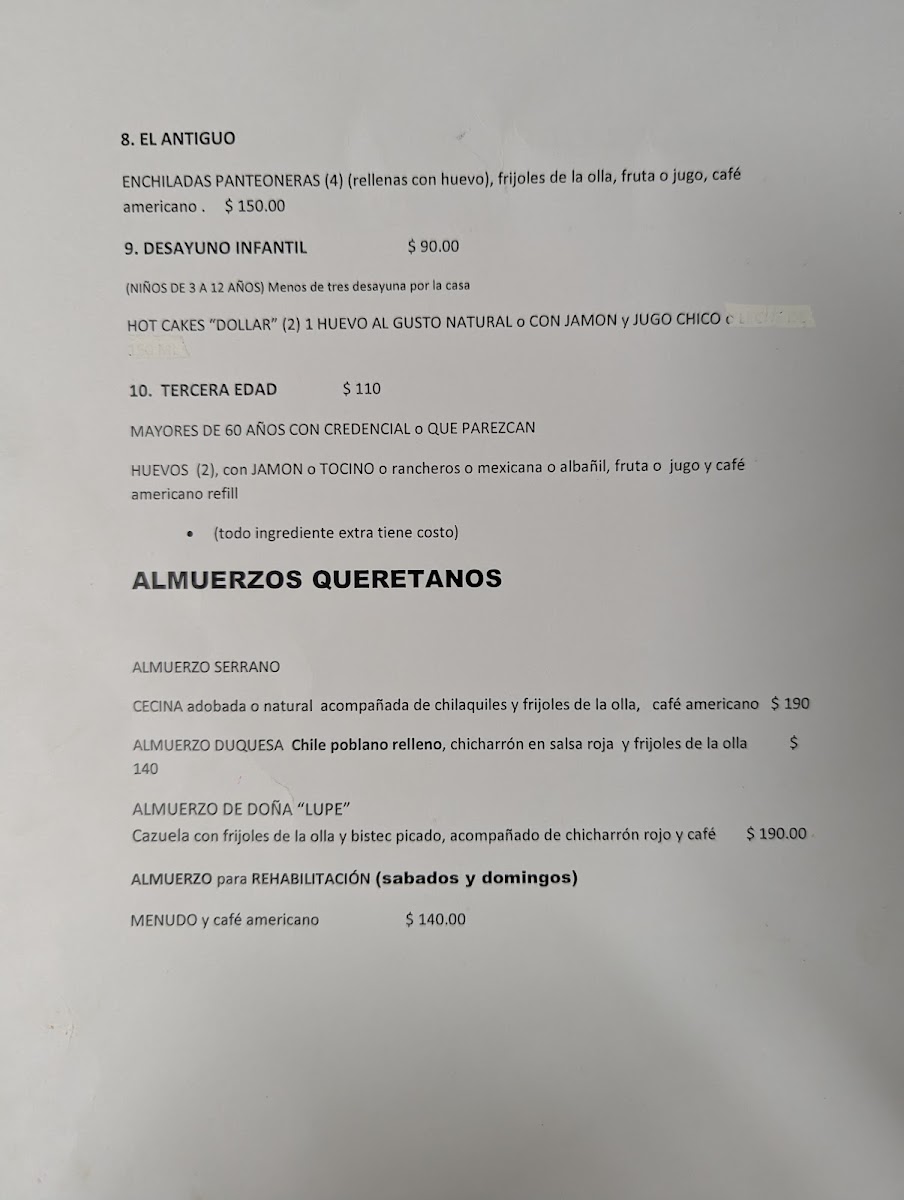Cafeteria La Duquesa Menu Photo 5