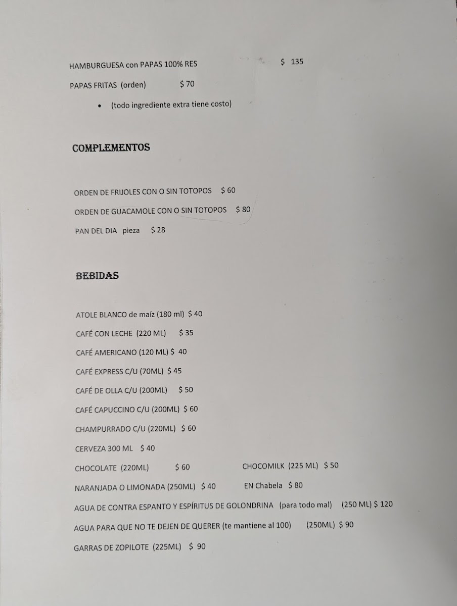 Cafeteria La Duquesa Menu Photo 6