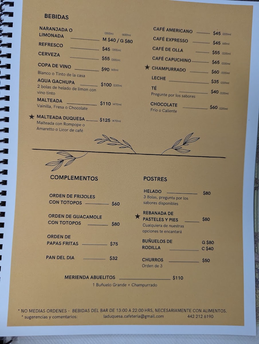 Cafeteria La Duquesa Menu Photo 9