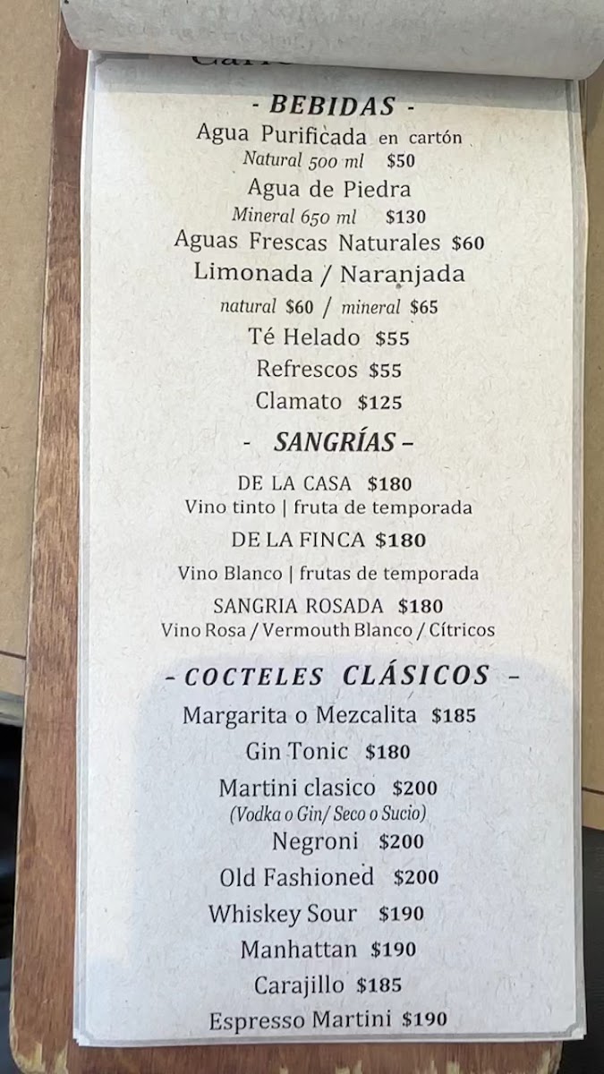 Caffe Saverios Menu
